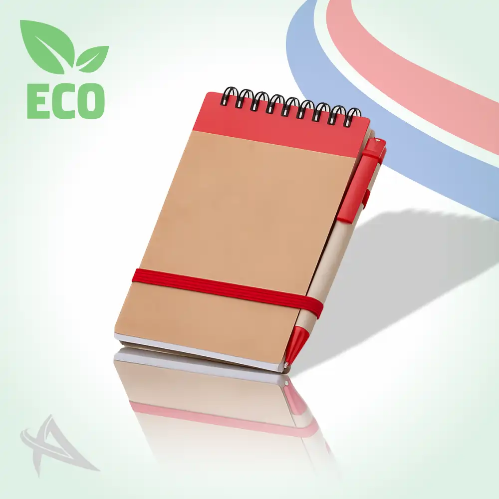 Bloco de Anotações Ecológico com Caneta