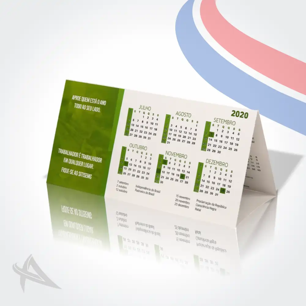 Calendários em PVC