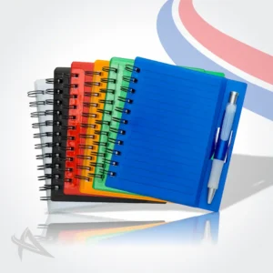 Caderno Plástico com Caneta